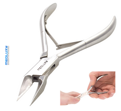 Medluxy - Nail Nipper - Angle Nipper - Pointed Straight Beak - 13 cm - MP0254 (ingrown nails, nail corners, nail clippers)