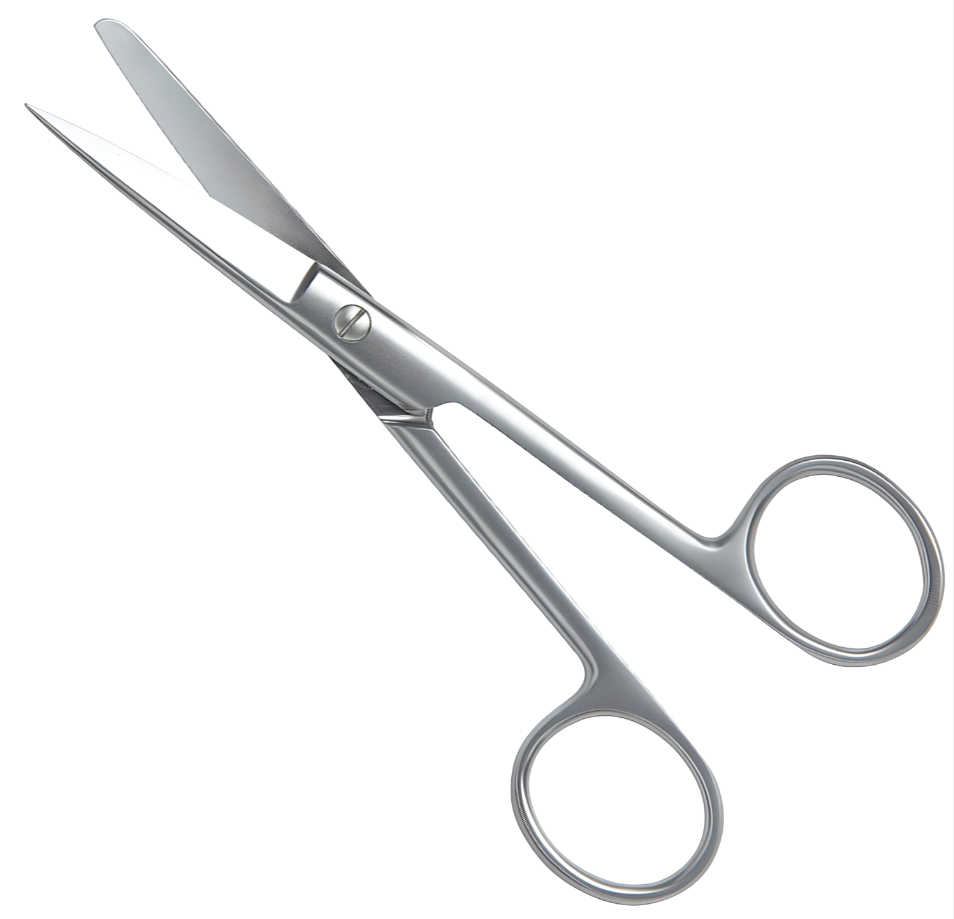 Medluxy - Bandage Scissors - Sharp and Blunt Point (Sharp/Blunt) - 15 cm - Professional Quality - Right Handed (Nursing Scissors, Surgical Scissors, First Aid, Nursing)