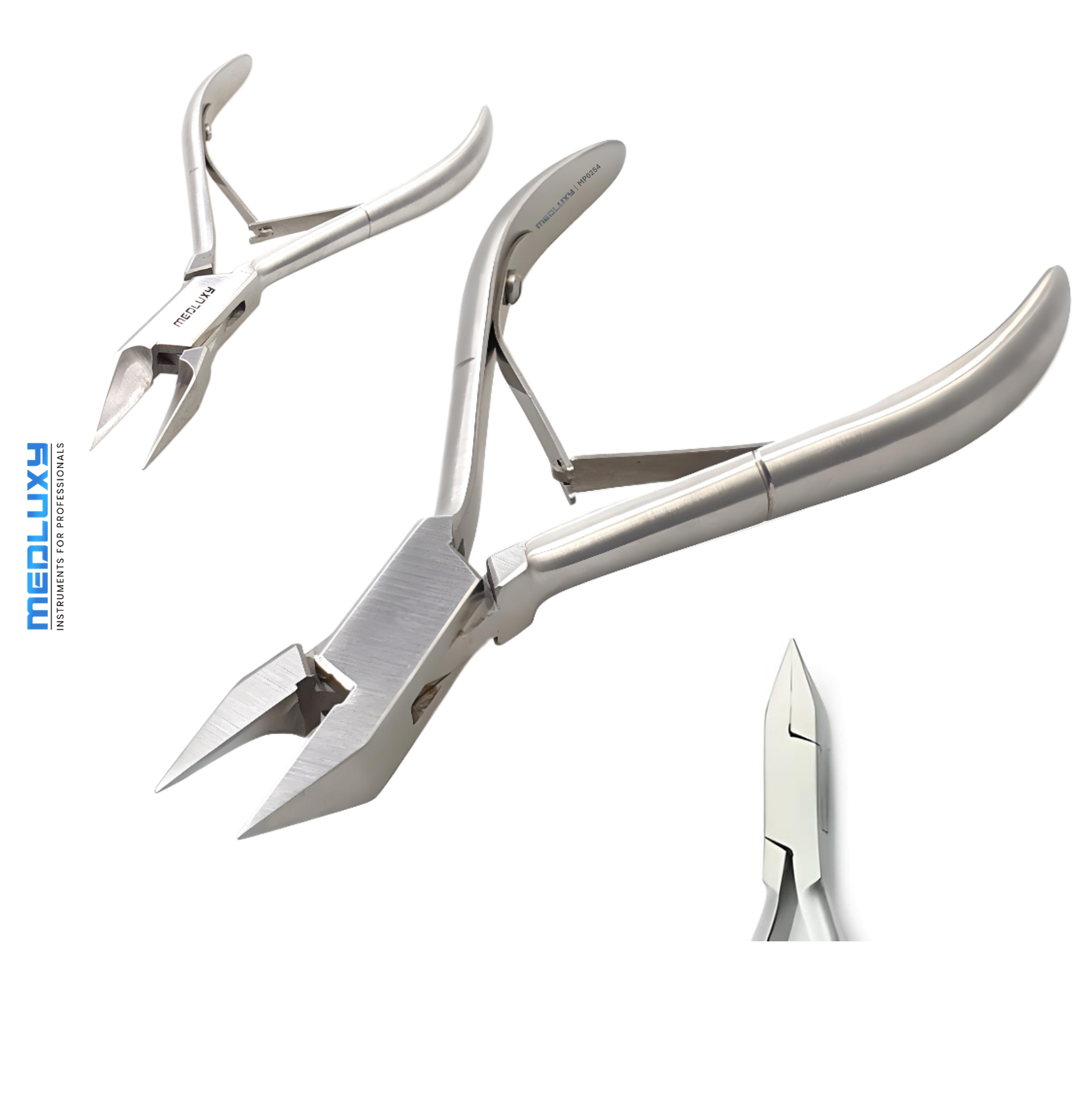 Medluxy - Nageltang - Hoektang - Spits Rechte Bek - 13 cm - MP0254 ( ingegroeide nagels , nagelhoekjes , nagelknipper)