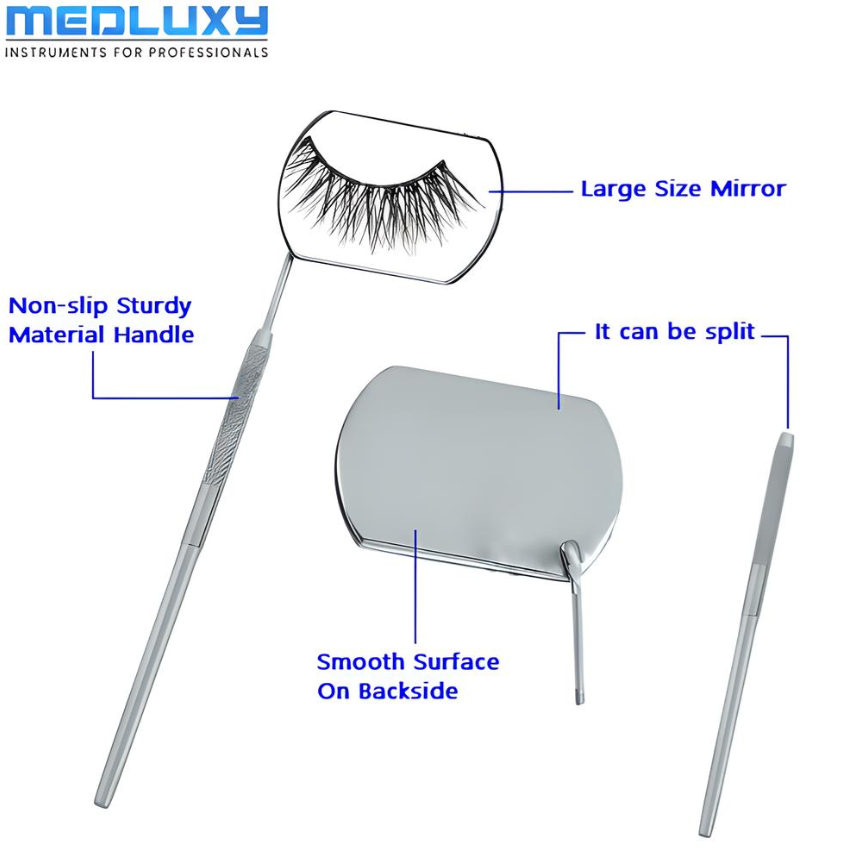 Medluxy Pro - Wimperspiegel - Lash Mirror met echte spiegel - Groot - WS0426