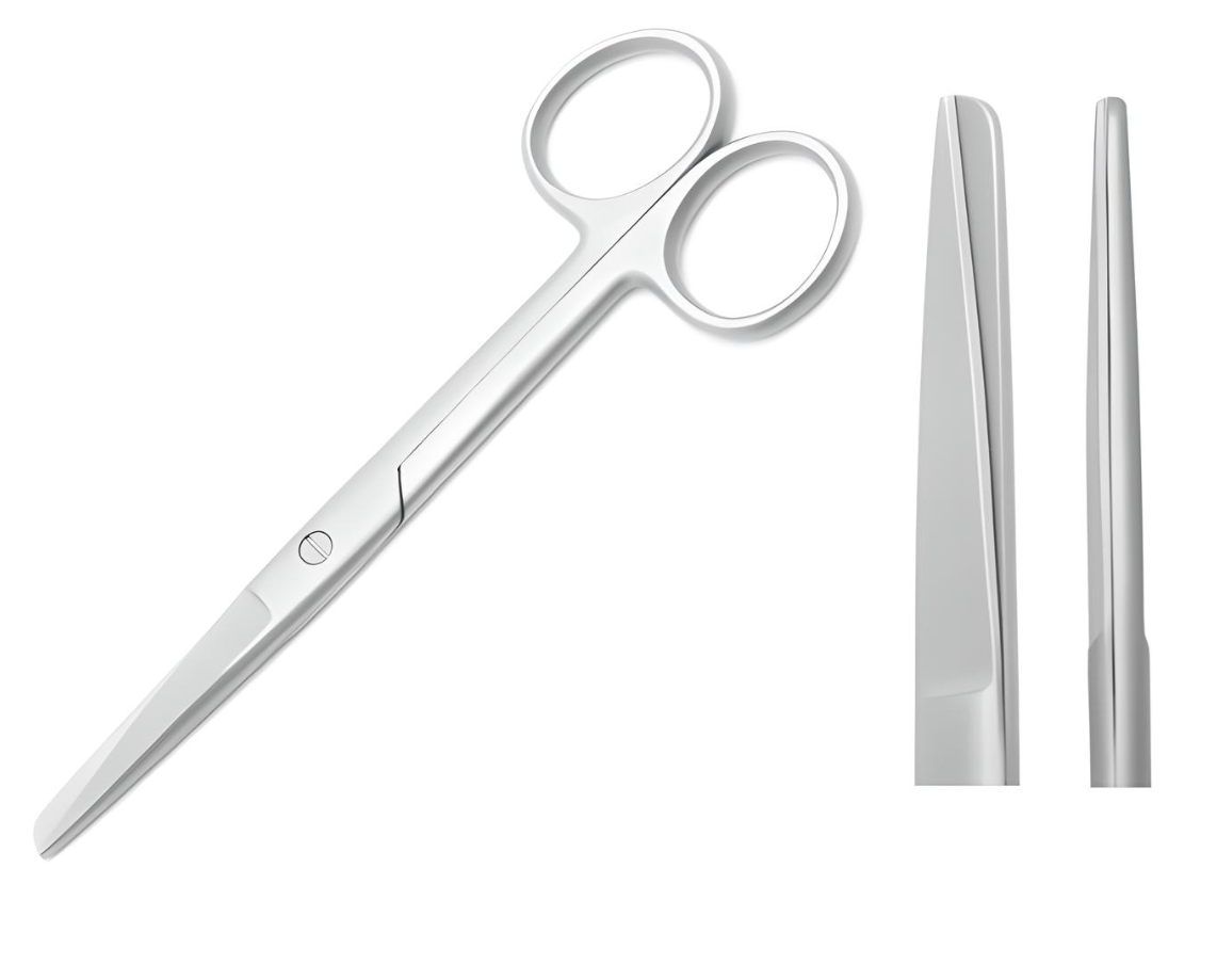 Medluxy - Bandage Scissors - Sharp and Blunt Point (Sharp/Blunt) - 14 cm - Professional Quality - Right Handed (Nursing Scissors, Surgical Scissors, First Aid, Nursing)