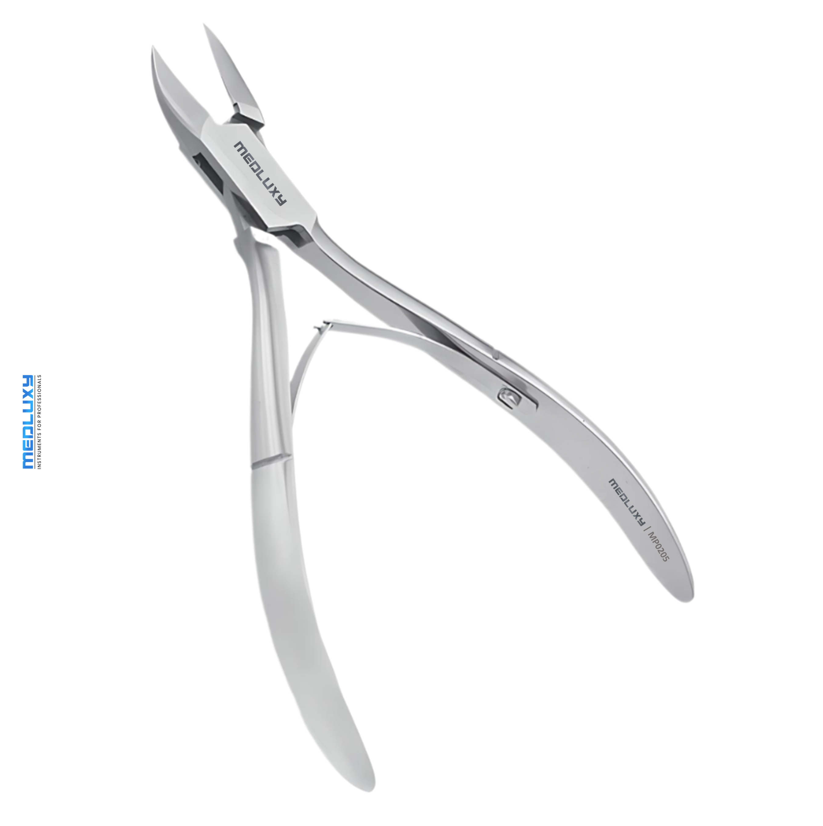 Medluxy - Nail clippers - Hollow beak - 12 cm - 15 mm - MP0205 (nail clippers, ingrown nails, nail scissors)