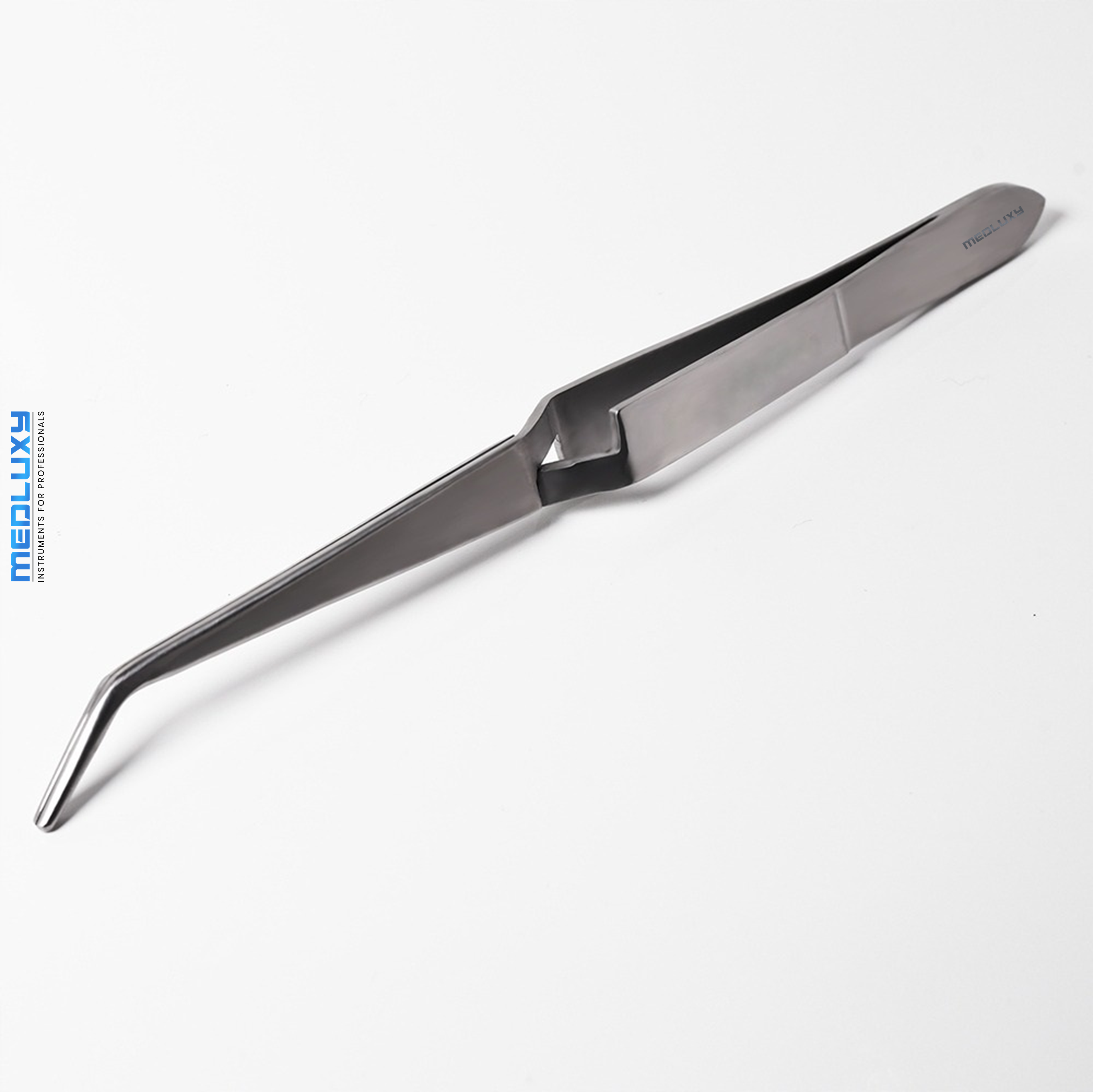 Medluxy Pro - Hobbypincet - Kruispincet - Gebogen Fijne Punt - 12 cm