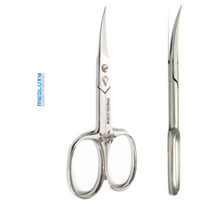 Medluxy Pro - Nail Scissors - 9.5 cm - Curved Cutting Edge (Sturdy Nail Scissors for Fingernails and Toenails, Pedicure - Manicure) [MP0569]