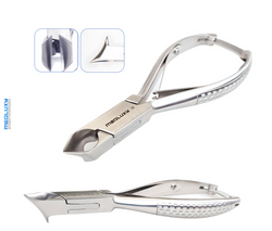 Medluxy Pro - Nail clippers - Head pliers - Round cutting edge 'Full Moon' - 14 cm - 21 mm - MP0039 ((Head cutter, Cross cutter, Nail clipper)