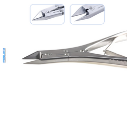 Medluxy Pro - Heavy Duty Nail Nipper - Double Hinge (Double Gear) - Pointed Jaw Straight - 16 cm - 20 mm Jaw - MP0130