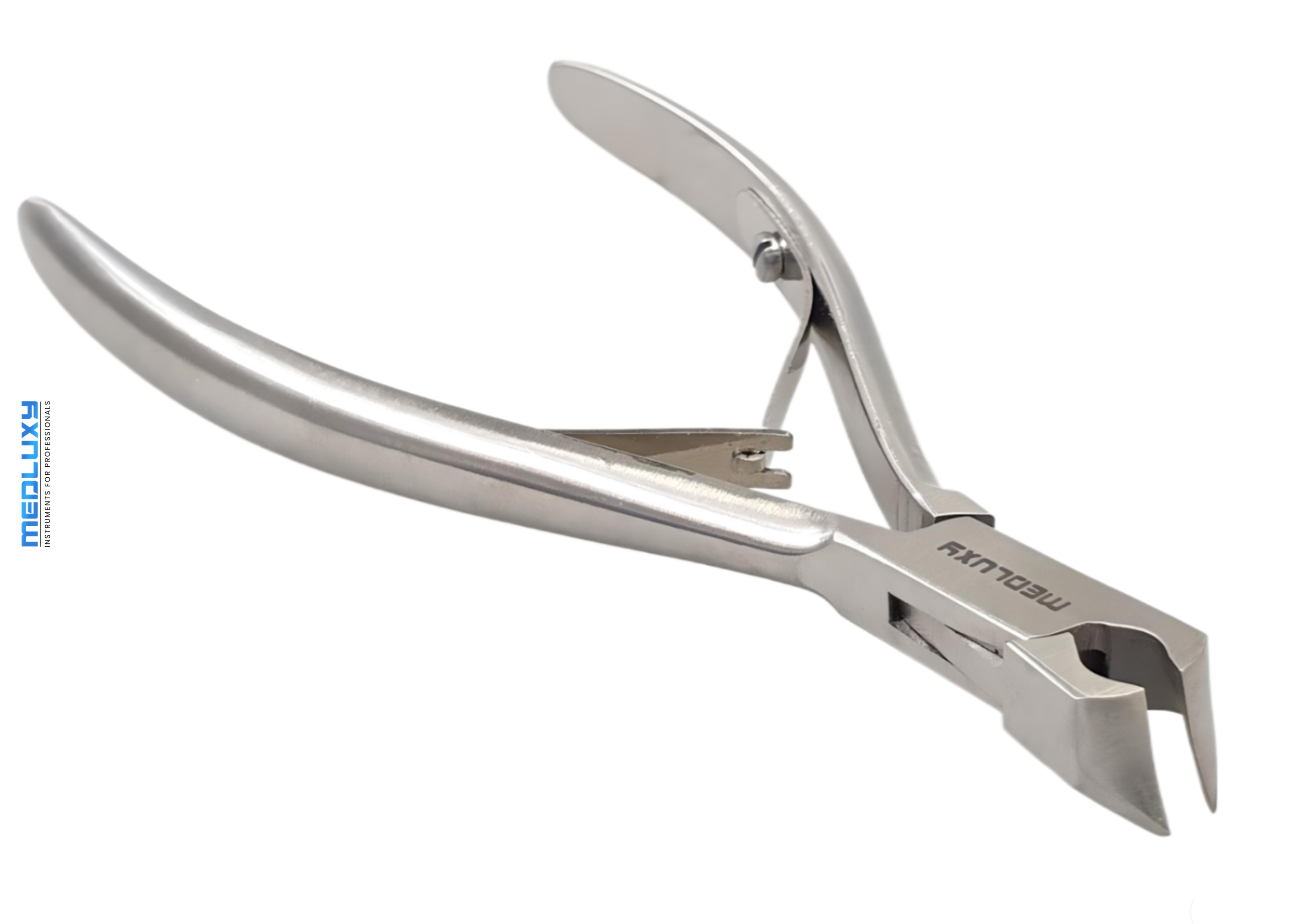 Medluxy - Nail pliers - Head pliers - Beak Hemisphere 'Half Moon' - 11 cm - 10 mm (head cutter, cross cutter, nail clipper) [MP-0207]