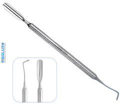 Medluxy Pro - Cuticle pusher &amp; Excavator, Cuticle pusher, corner lifter, nail lifter, nail lifter for ingrown nails - Stainless steel - 18 cm [PN-508]