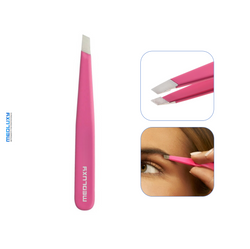 Medluxy Pro Precision - Mini Slant Tweezer - 7 cm - Pink - EP0542 (epilating tweezers - epilating tweezers)