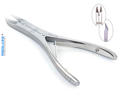 Medluxy - Nail Clipper - Heavy Duty - Hollow Curved Jaw - Double Hinge (Double Transmission) - 15 cm - 20 mm - Anti-slip Grip - MP0439 (Nail Clipper)