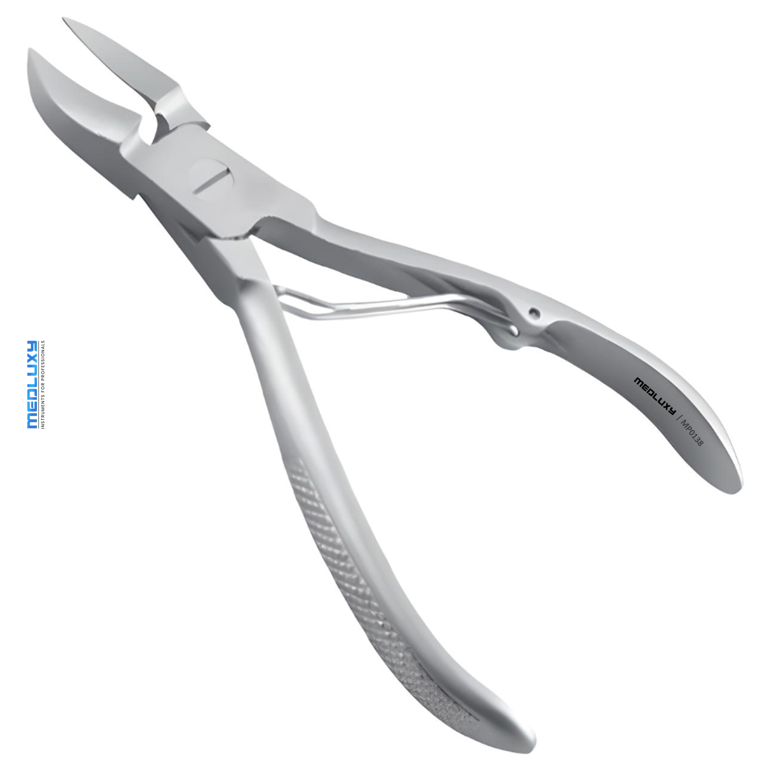 Medluxy - Nail clippers Hollow Jaw - 12 cm - bending spring - single spring - MP0138 [nail clipper]