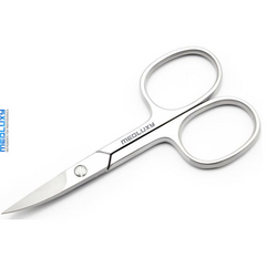 Medluxy - Nail Scissors - 9 cm - Curved Cutting Edge [Sturdy Nail Scissors for Fingernails and Toenails, Pedicure - Manicure]