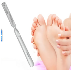 Medluxy - Professional Callus File / Foot Rasp - Double Sided - Stainless Steel - 17 cm [callus removal]