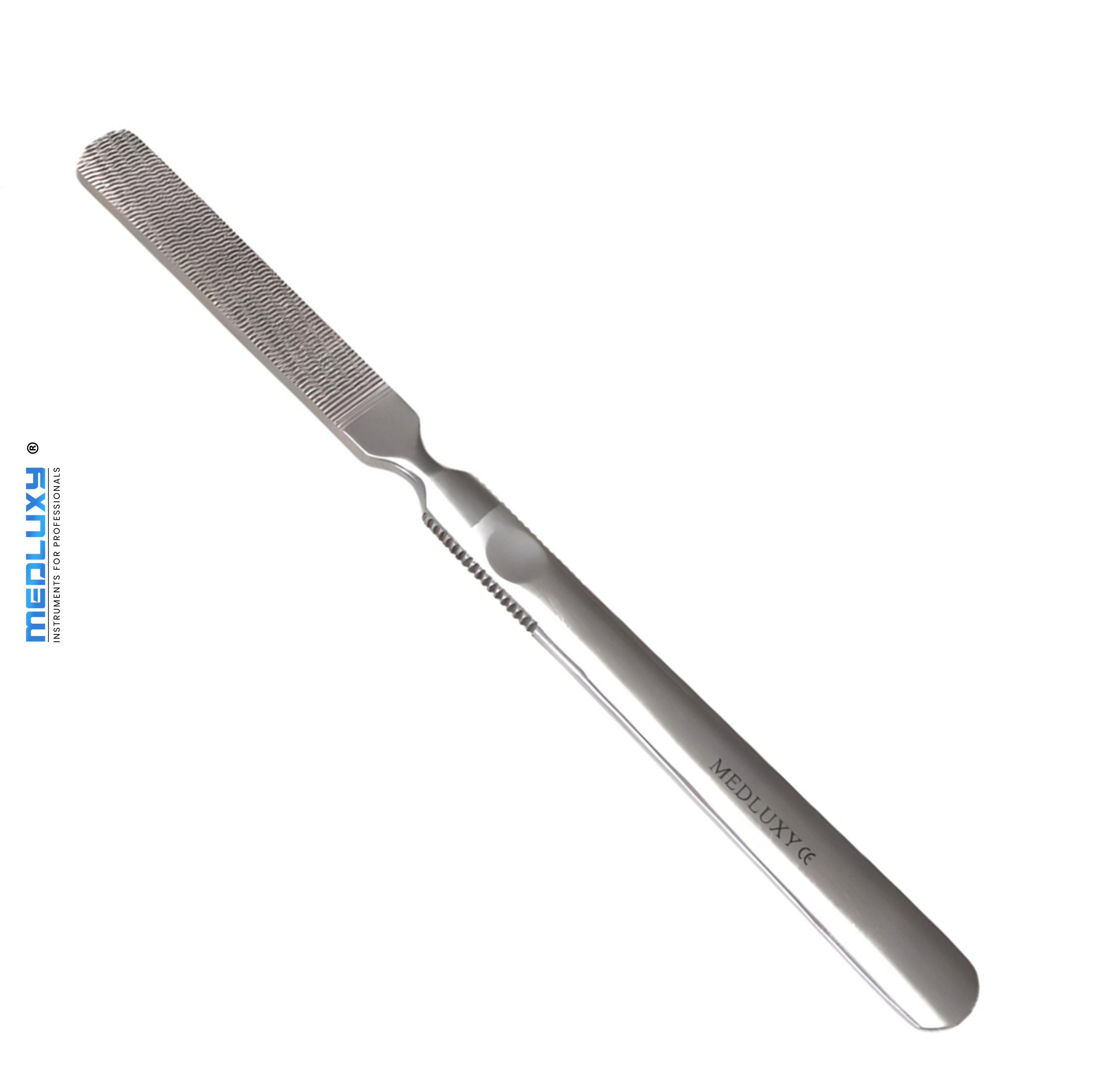 Medluxy - Professional Callus File / Foot Rasp - Double Sided - Stainless Steel - 17 cm [callus removal]