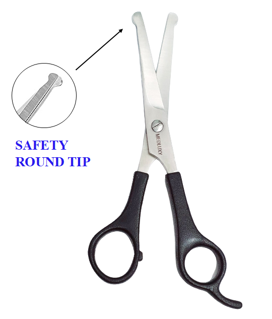 Medluxy PET - Snoet en Potenschaartje - Rechtshandig - Afgeronde punt - 15 cm