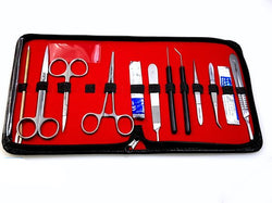 Medluxy - Dissection set with 10 instruments incl. case - MD0034 (dissection set, dissection) Anatomy | Biology (student, hobby)