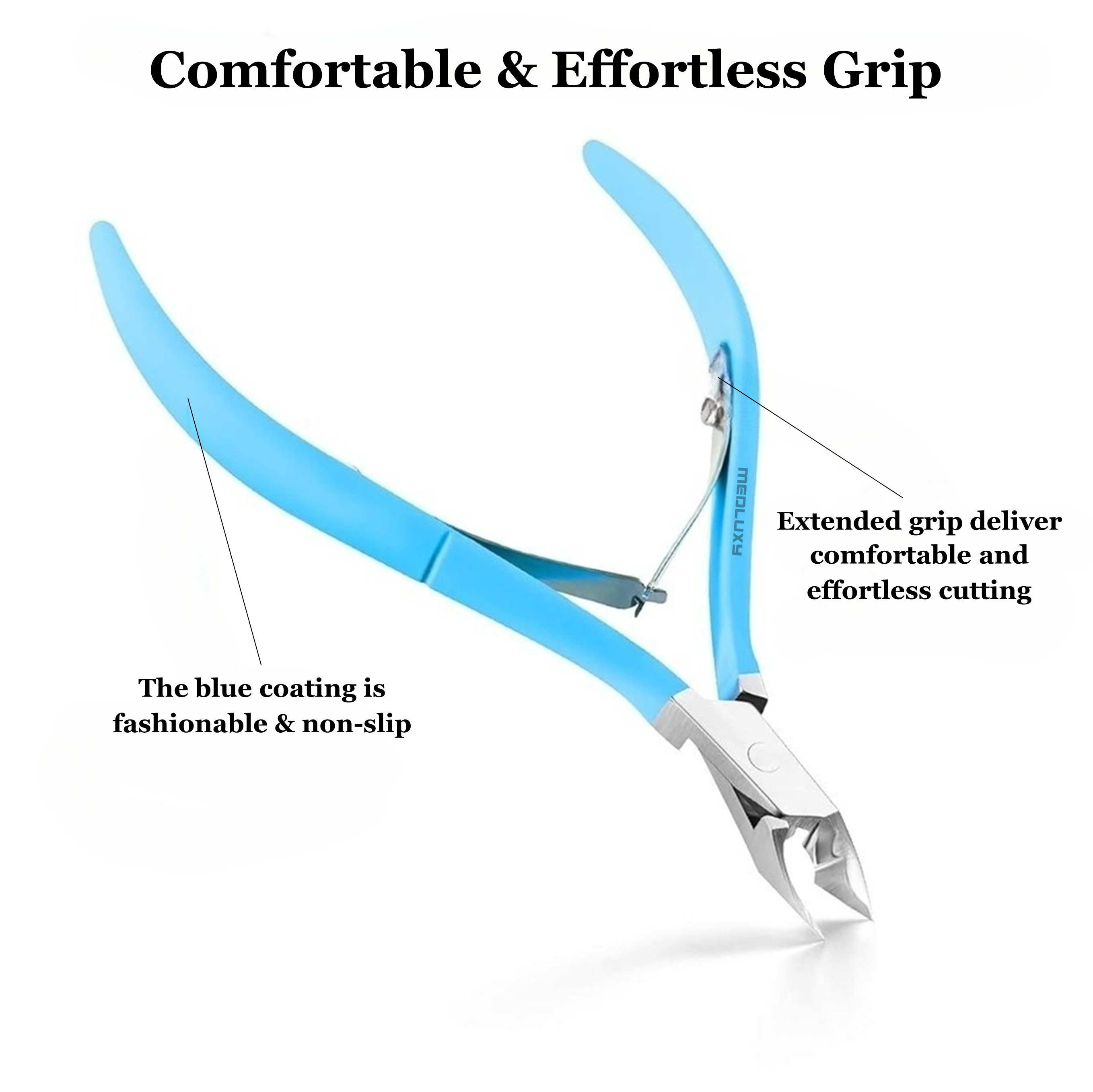 Medluxy – Vellentang / Cuticle Cutter – 11 cm – 3 mm – Professionele Nagelriemtang van Chirurgisch RVS