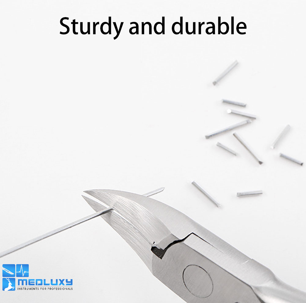 Medluxy - Nail clippers Hollow Jaw - 12 cm - bending spring - single spring - MP0138 [nail clipper]