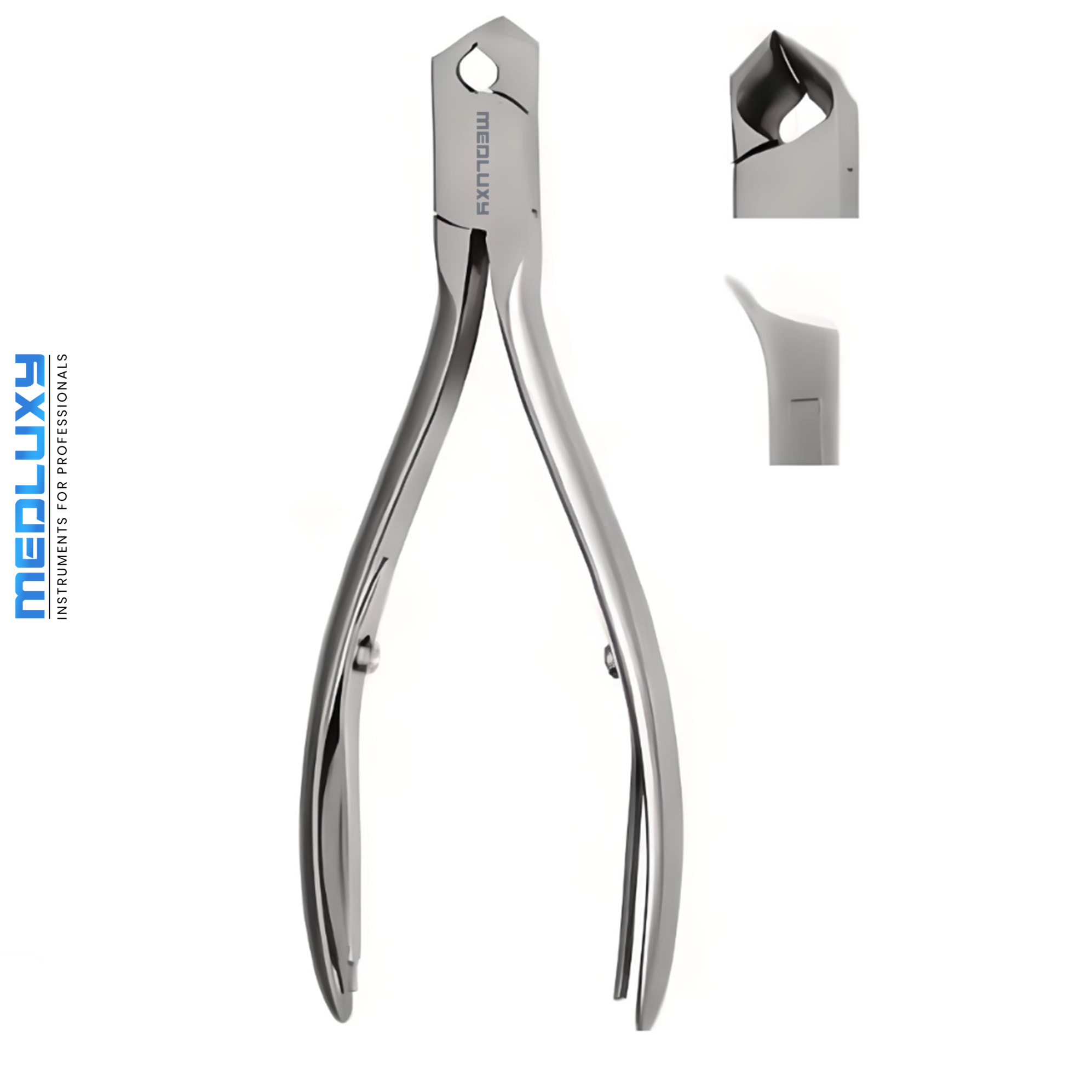 Medluxy Pro - Nail Clippers - Flat Straight Cutting Edge - 11 cm - 12 mm - ingrown nails, nail corners [ PN0575 ] (nail clippers, nail nippers, corner nippers)