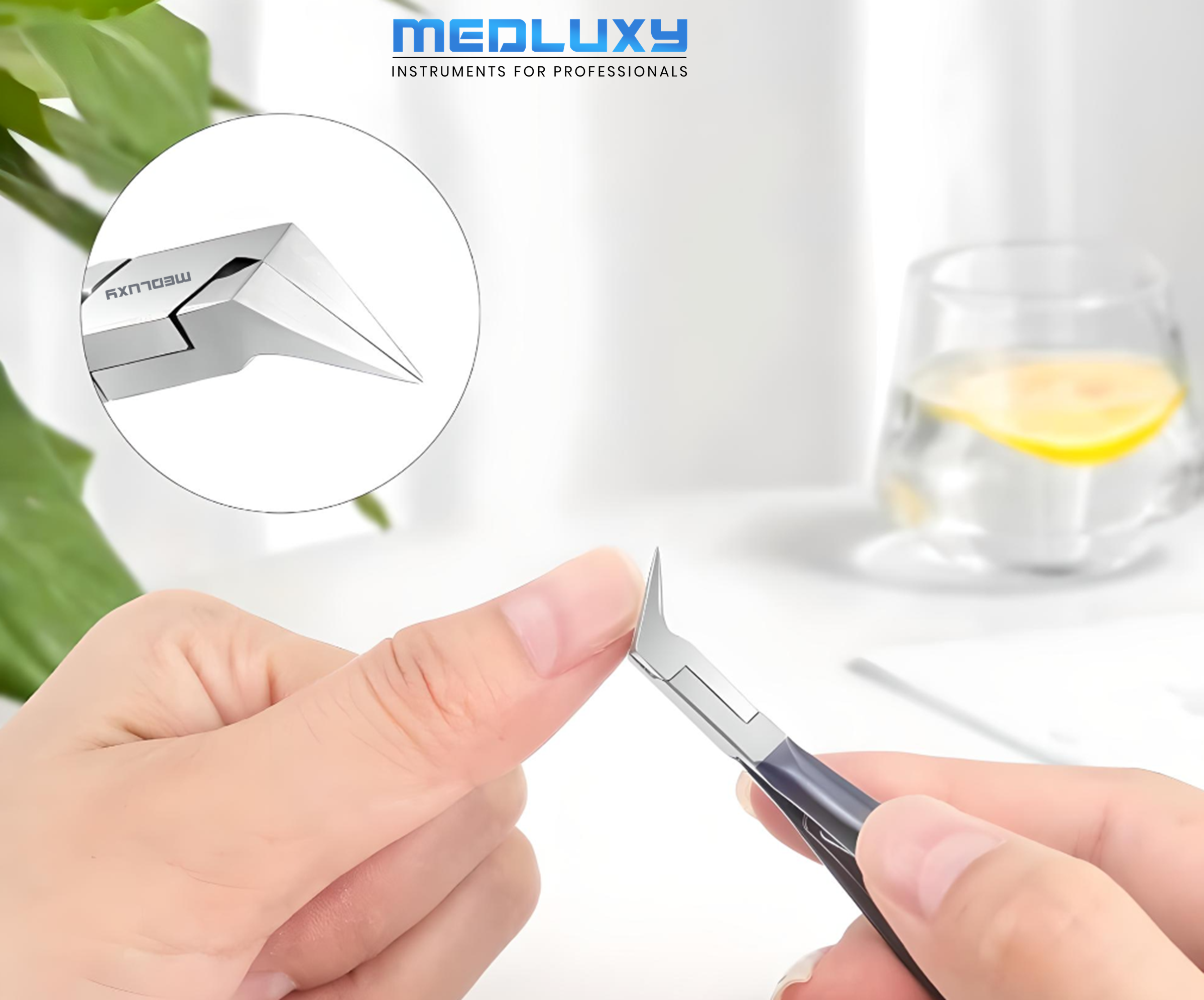 Medluxy Pro - Nail Clippers - Flat Straight Cutting Edge - 11 cm - 12 mm - ingrown nails, nail corners [ PN0575 ] (nail clippers, nail nippers, corner nippers)