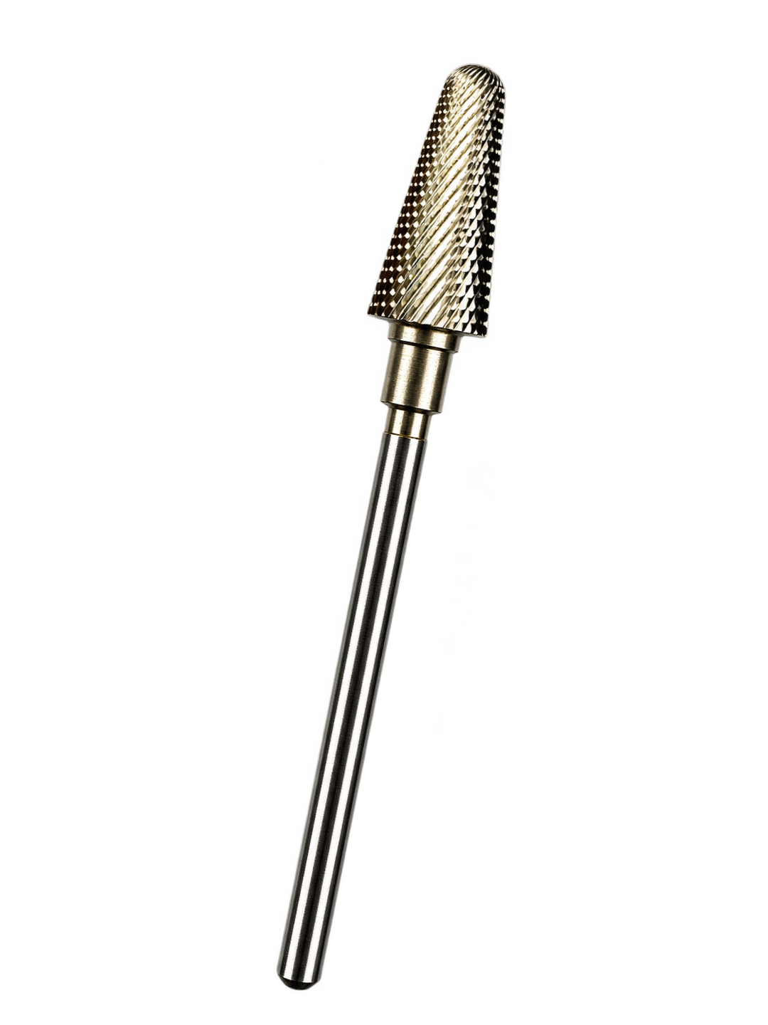MEDLUXY - Tungsten Carbide - Kegelfrees -Afgeronde Kop - 6 mm - Goudkleurige ZrN-coating