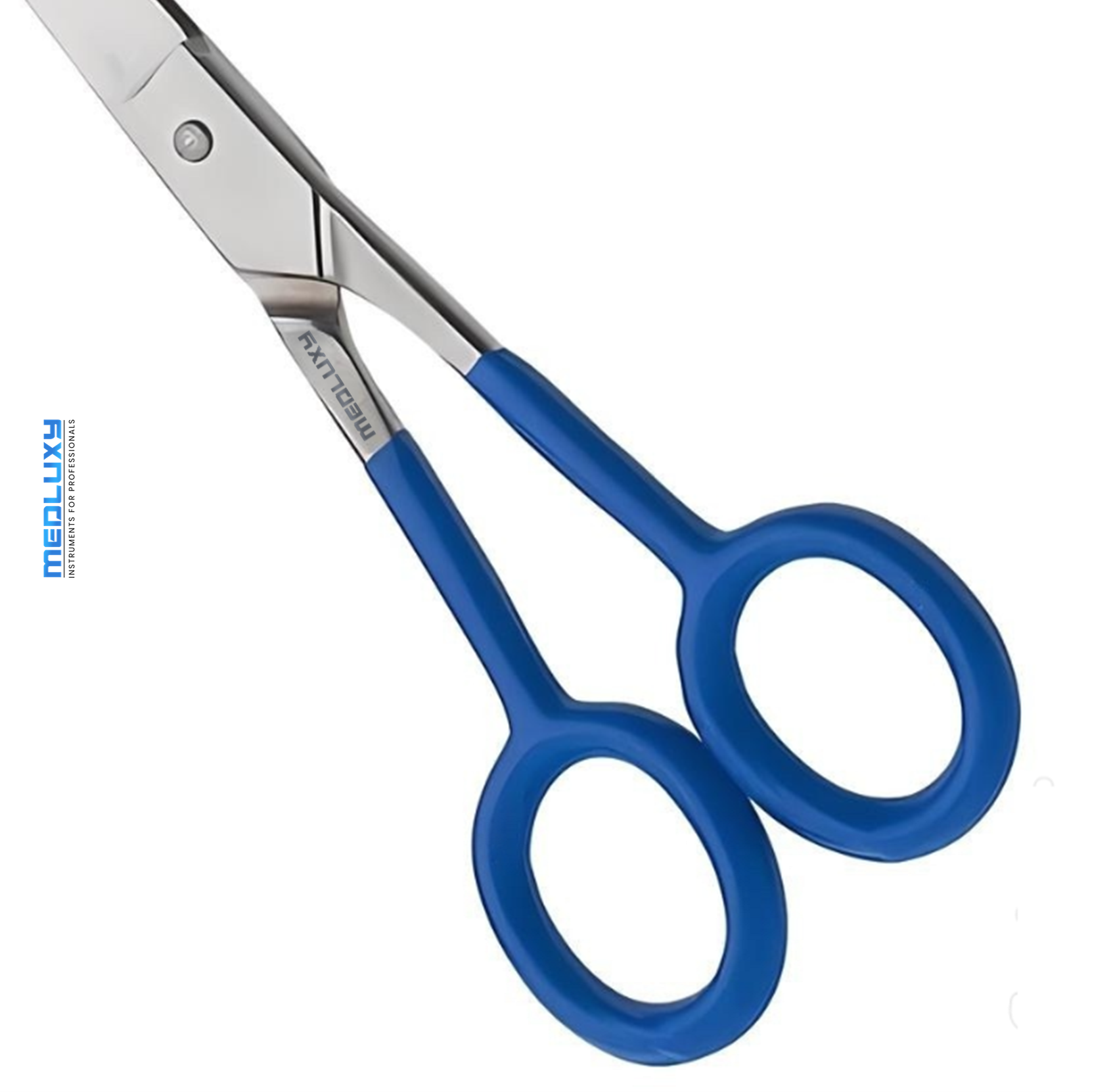 Medluxy PET - Trimschaar - Recht - Blauwe greep - 18 cm (7 inch)