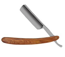 Medluxy - Straight Razor - Stainless Steel Blade - Wooden Handle - *temporarily with storage case [Shavette Barber Razor, Barber Razor, Straight Razor]