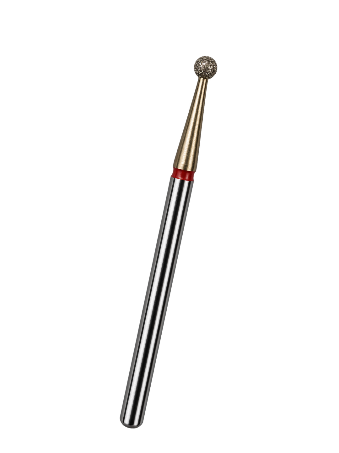 MEDLUXY - Diamantfrees - Bolfrees - Fijn - Rode Ring - 2,5 mm - Goudkleurige ZrN-coating