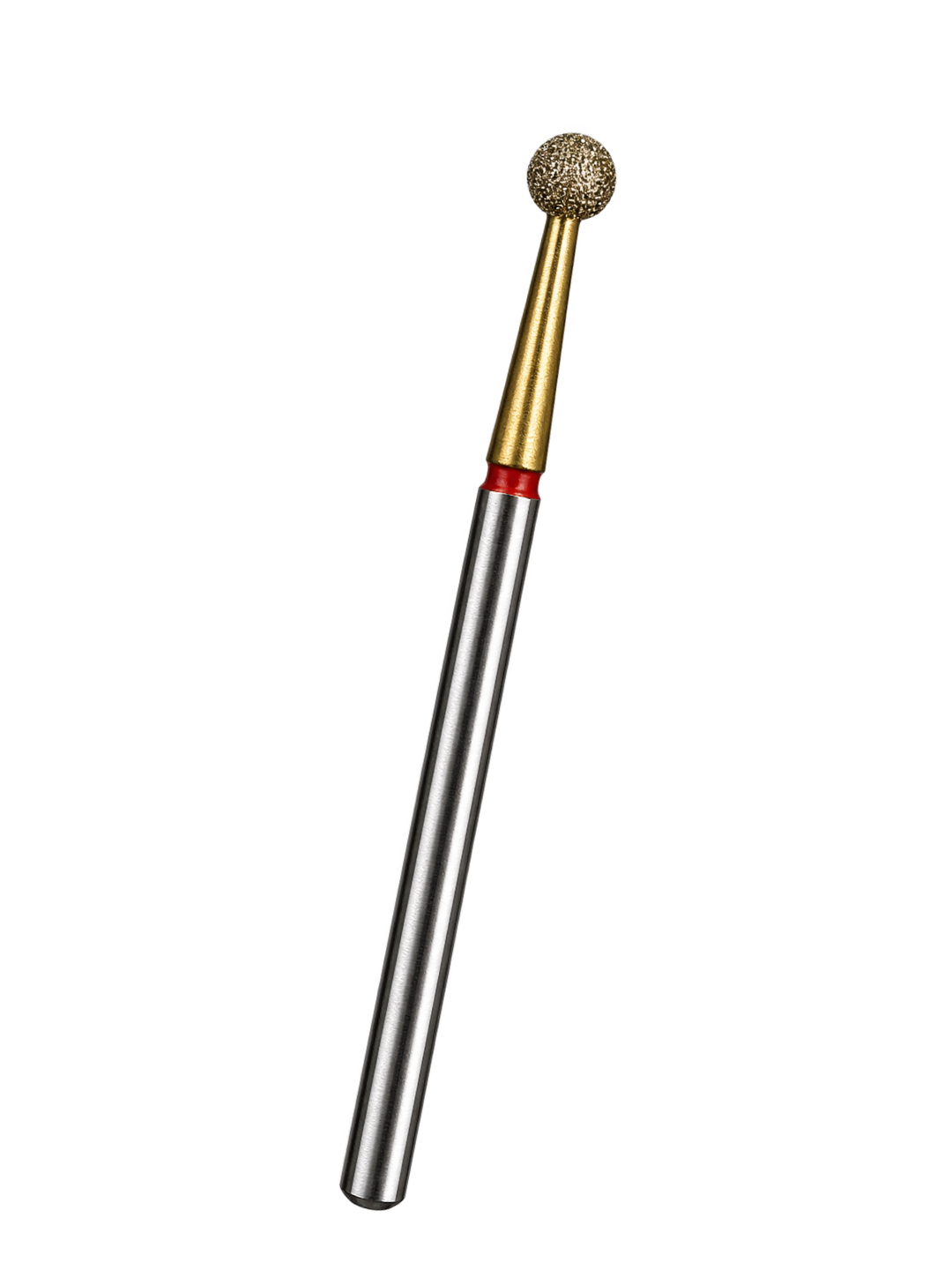 MEDLUXY - Diamantfrees - Bolfrees - Fijn - Rode Ring - 3,1 mm - Goudkleurige ZrN-coating