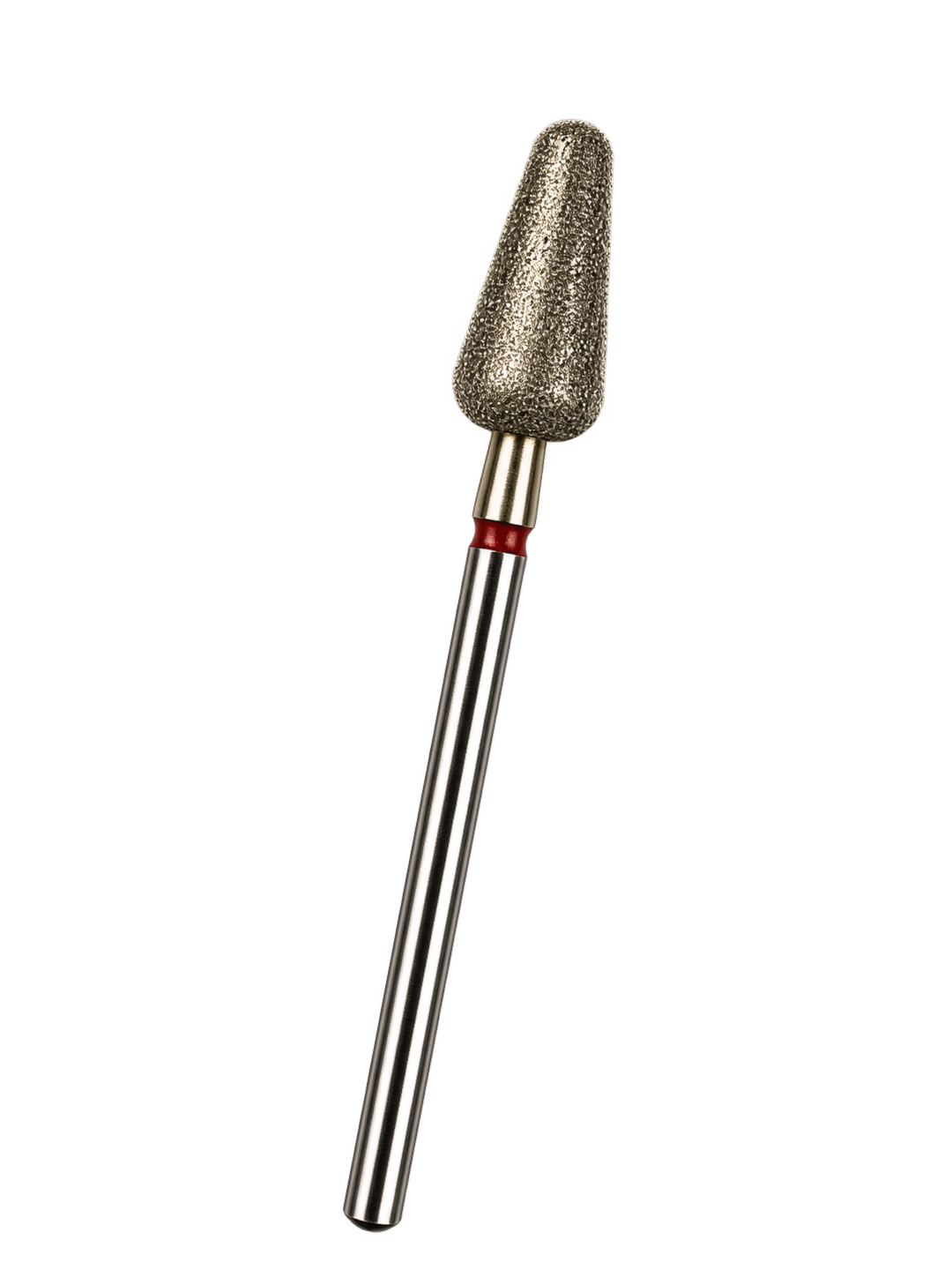 MEDLUXY - Diamantfrees - Bufferfrees - Afgeronde Kegel - Fijn - Rode Ring - 6 mm - Goudkleurige ZrN-coating